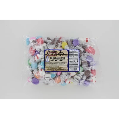 Assorted Salt Water Taffy Candy 21 Oz Cello Bag