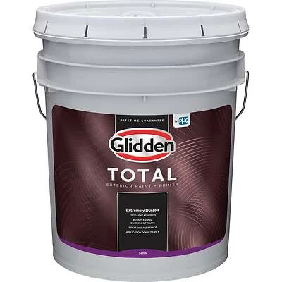 Total Exterior Paint + Primer Satin White & Pastel Base 5 Gallon
