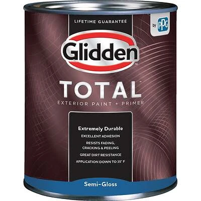 Total Exterior Paint + Primer Semi-gloss Midtone Base 1 Quart