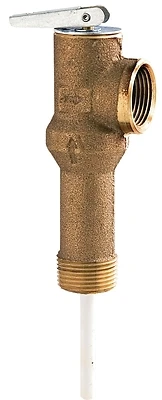 Water Heater Temperature & Pressure Relief Valve, Long Shank Thermostat, 3/4 In.