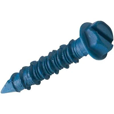 Concrete Anchors, Hex Washer Head, 1/4 x 1-1/4 In., 8-Pk.