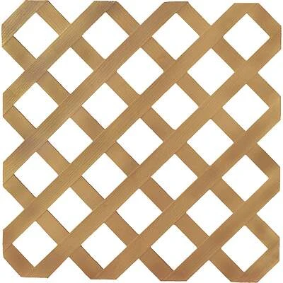 4 Ft. W X 8 Ft. L X 1/8 In. Thick Cedar Colored Vinyl Lattice Panel