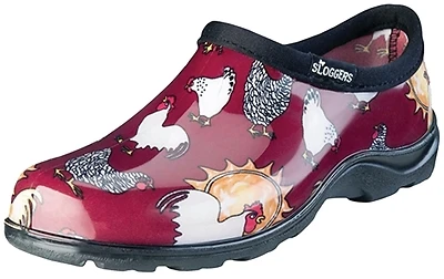 Sloggers 5116CBR06 Women's Waterproof Garden Shoe, Chicken Barn Red, Size 6