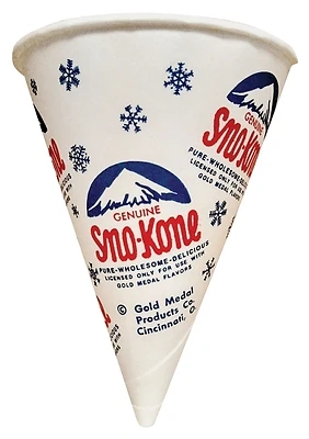 6 Oz. Sno-kone Cup 1060m, 1000-pack, Extra Thick Wax Paper, Moisture Proof