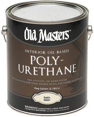 Polyurethane, Oil-Based, Satin, Clear, 1-Gallon