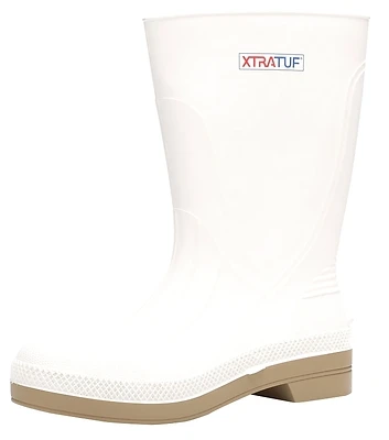 Men's Size 13 White Pvc Heavy-duty Shrimp Boot