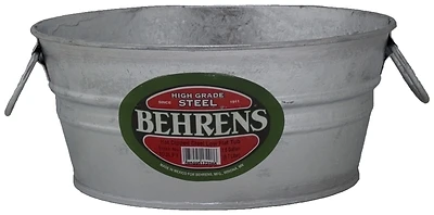 Flat Steel Tub, 1.5-Gal.