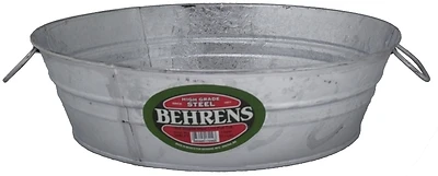 Behrens 105LFT Flat Steel Tub, 3 Gal., 16-1/4 In. Diameter