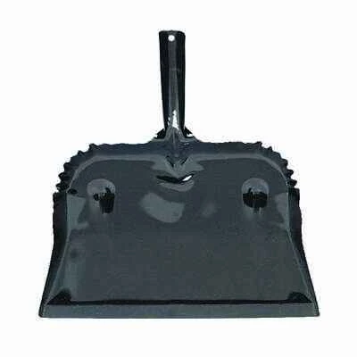 Steel Janitor Style Dust Pan, 7.5" Length, 12.75" Width, Heavy Duty Steel