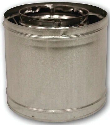 Ihp 12 In. X 8 In. Fireplace Pipe & Firestop - Snap Lock Design