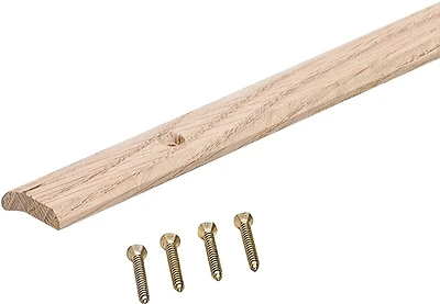 M-D 85308 Carpet Trim Bar, Unfinished Hardwood, 1 In. X 6 Ft.