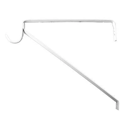 Closet Rod & Shelf Bracket, White