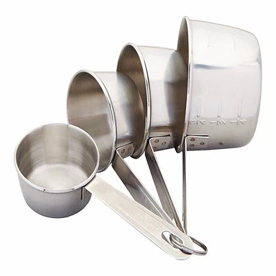 Good Cook 19850 Stainless Steel Measuring Cup Set, 4-Piece