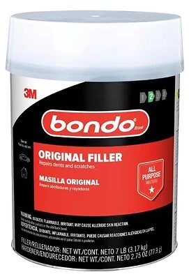 Bondo Original Body Filler, Gallon, Two-Part Formula