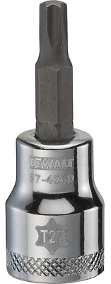 DeWalt DWMT87406OSP T27 Torx Bit Socket, 3/8 In. Drive, Chrome Vanadium