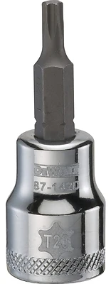 DeWalt DWMT87142OSP T20 Torx Bit Socket, 3/8 In. Drive, Chrome Vanadium