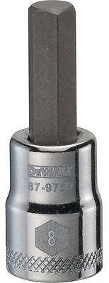 DeWalt DWMT87975OSP Hex Bit Socket, 3/8 In. Drive, 8mm