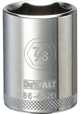 DeWalt DWMT86452OSP Socket, Shallow, 6-Point, 7/8 In., 1/2 In. Drive