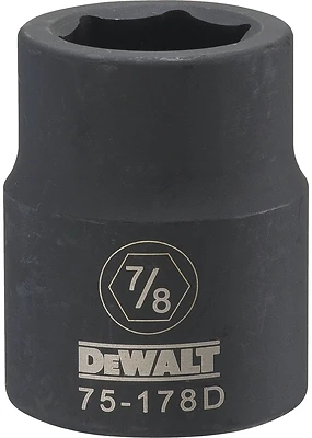 SAE Impact Socket, 6-Point, 3/4 In. Drive, 7/8 In.