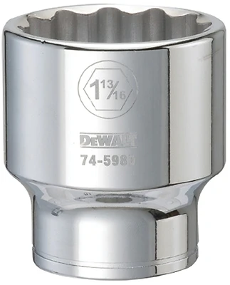 Socket, 12-Point, 3/4 In. Drive, 1-13/16 In.