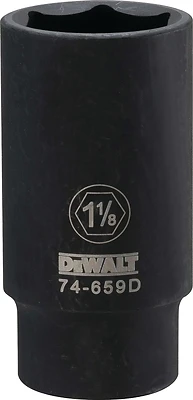 DeWalt DWMT74659OSP Impact Socket, 6-Point, 1/2 In. Drive, 1-1/8 In.