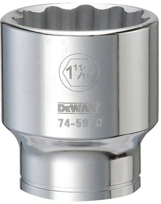 Socket, 12-Point, 3/4 In. Drive, 1-11/16 In.
