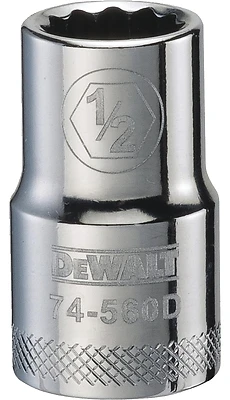 DeWalt DWMT74560OSP SAE Socket, Shallow, 12-Point, 1/2 In. Drive