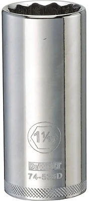 DeWalt DWMT74538OSP SAE Deep Socket, 12-Point, 1/2 In. Drive, 1-1/16 In.