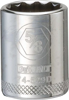 DeWalt DWMT74529OSP SAE Socket, Shallow, 12-Point, 5/8 In., 3/8 In. Drive