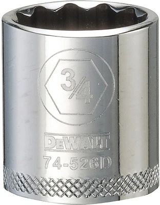 DeWalt DWMT74526OSP SAE Socket, Shallow, 12-Point, 3/4 In., 3/8 In. Drive