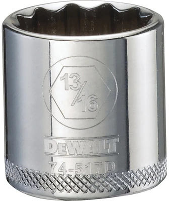 DeWalt DWMT74517OSP SAE Socket, Shallow, 12-Point, 13/16 In., 3/8 In. Drive