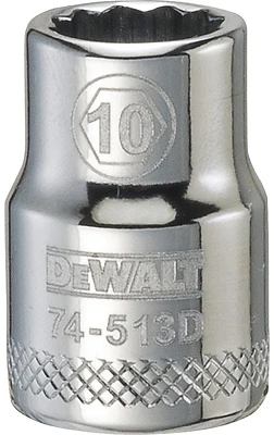 DeWalt DWMT74513OSP Metric Shallow Socket, 12-Point, 3/8 In. Drive, 10mm