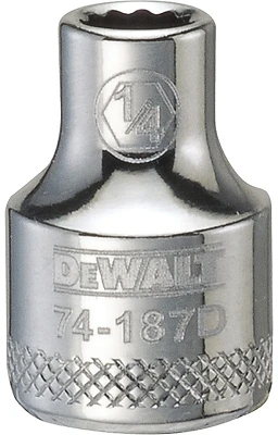 DeWalt DWMT74187OSP SAE Socket, 1/4 In., 3/8 In. Drive, 12-Point, Shallow
