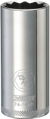 DeWalt DWMT74141OSP SAE Socket, Deep, 12-Point, 13/16 In., 3/8 In. Drive