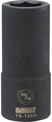 SAE Deep Impact Socket, 6-Point, 3/4 In. Drive, 15/16 In.