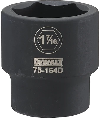SAE Impact Socket, 6-Point, 3/4 In. Drive, 1-7/16 In.