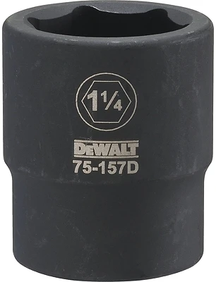 SAE Impact Socket, 6-Point, 3/4 In. Drive, 1-1/4 In.