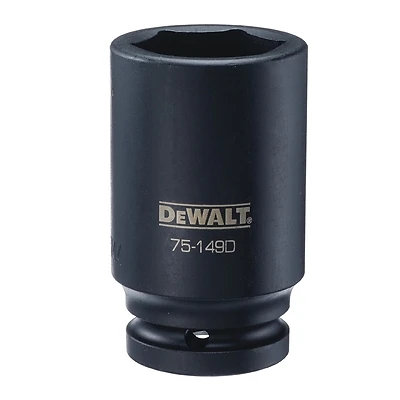 Metric Deep Impact Socket, 6-Point, 3/4 In. Drive, 35mm