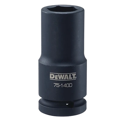 Metric Deep Impact Socket, 6-Point, 3/4 In. Drive, 22mm