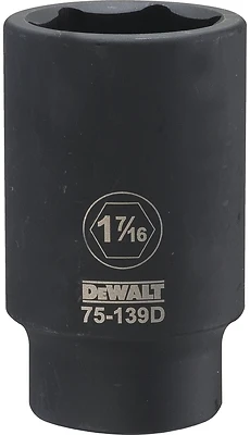 DeWalt DWMT75139OSP Impact Socket, 1-7/16 In., 3/4 In. Drive, 6-Point