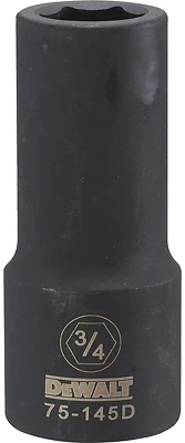 SAE Deep Impact Socket, 6-Point, 3/4 In. Drive, 3/4 In.
