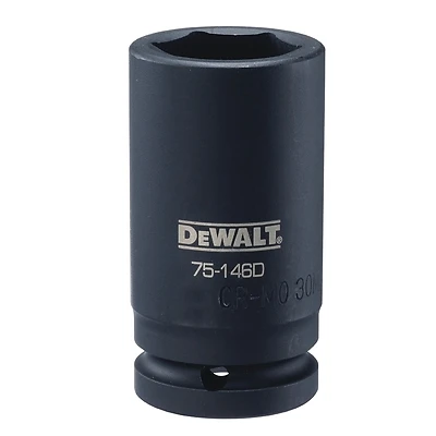 Metric Deep Impact Socket, 6-Point, 3/4 In. Drive, 30mm