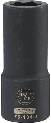 SAE Deep Impact Socket, 6-Point, 3/4 In. Drive, 13/16 In.