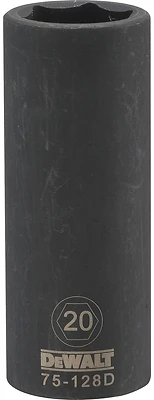 DeWalt DWMT75128OSP Deep Impact Socket, 1/2 In. Drive, 6-Point, 20mm