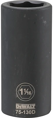 SAE Deep Impact Socket, 6-Point, 3/4 In. Drive, 1-1/16 In.