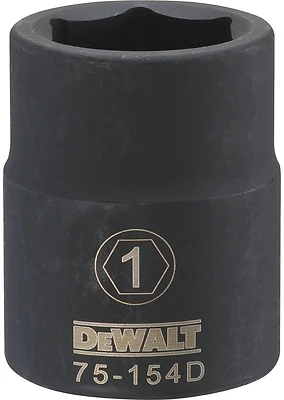 SAE Impact Socket, 6-Point, 3/4 In. Drive, 1 In.