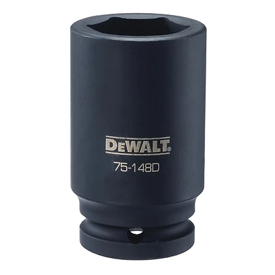 Metric Deep Impact Socket, 6-Point, 3/4 In. Drive, 33mm