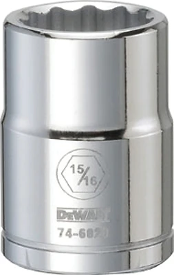 Socket, 12-Point, 3/4 In. Drive, 15/16 In.