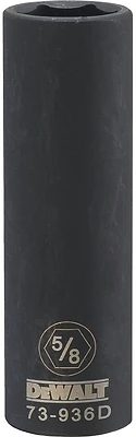 DeWalt DWMT73936OSP Deep Impact Socket, 5/8 In., 1/2 In. Drive, 6-Point