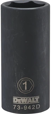 DeWalt DWMT73942OSP Deep Impact Socket, 1 In., 1/2 In. Drive, 6-Point